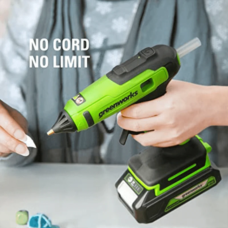 24V Hot Glue Gun, 2.0Ah Battery and Charger Included