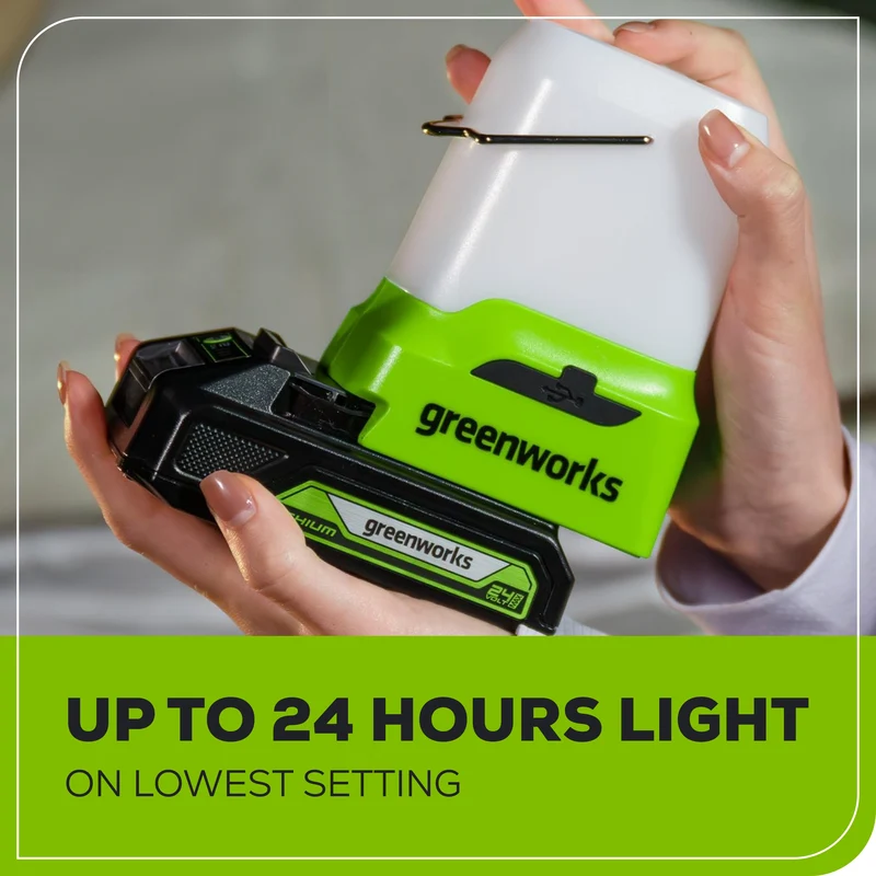 24V 500 Lumen Lantern, 2.0Ah Battery and Charger Included