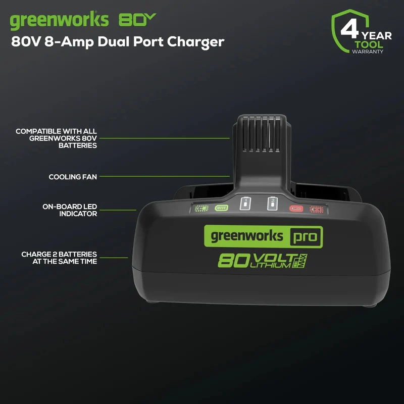 80V Dual Port Rapid Charger