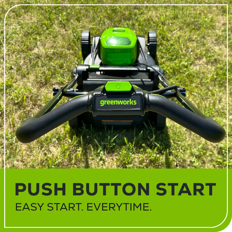 80V 17" Brushless Lawn Mower, 2.0Ah Battery and Charger Included