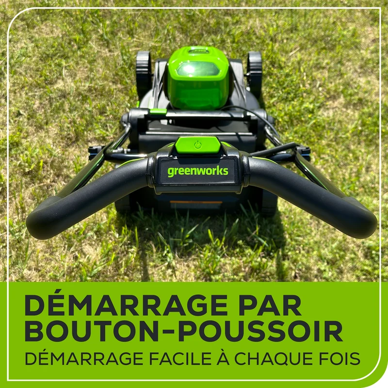 80V 17" Brushless Lawn Mower, 2.0Ah Battery and Charger Included