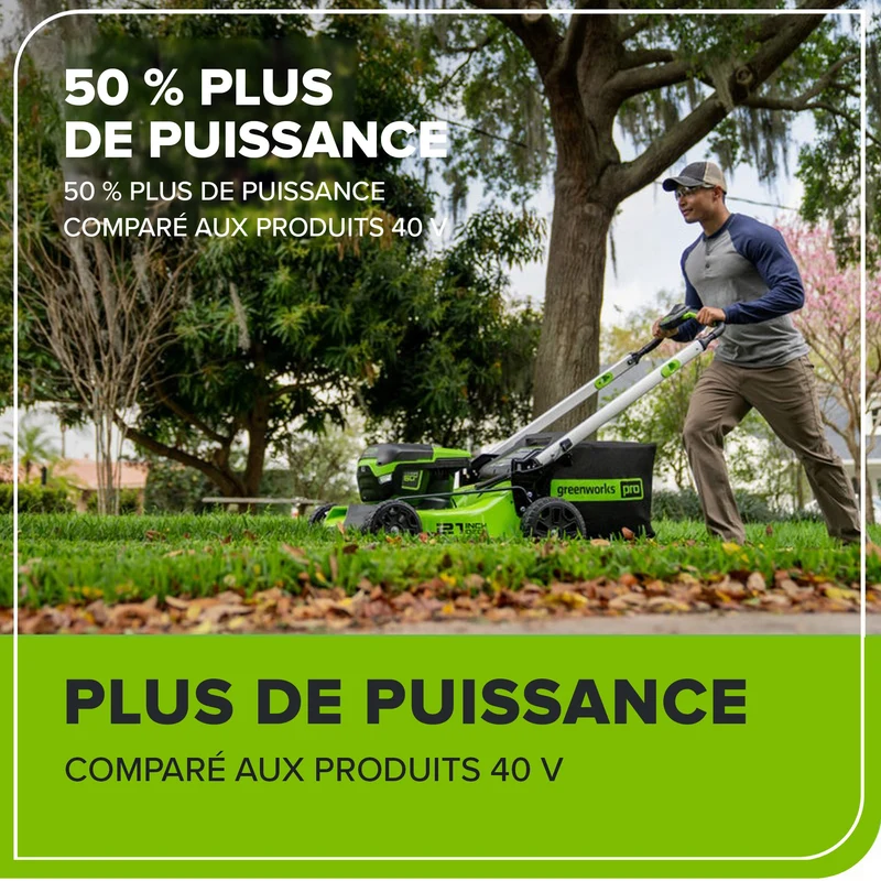 60V 21" Push Lawn Mower, 5.0Ah Battery and Rapid Charger Included