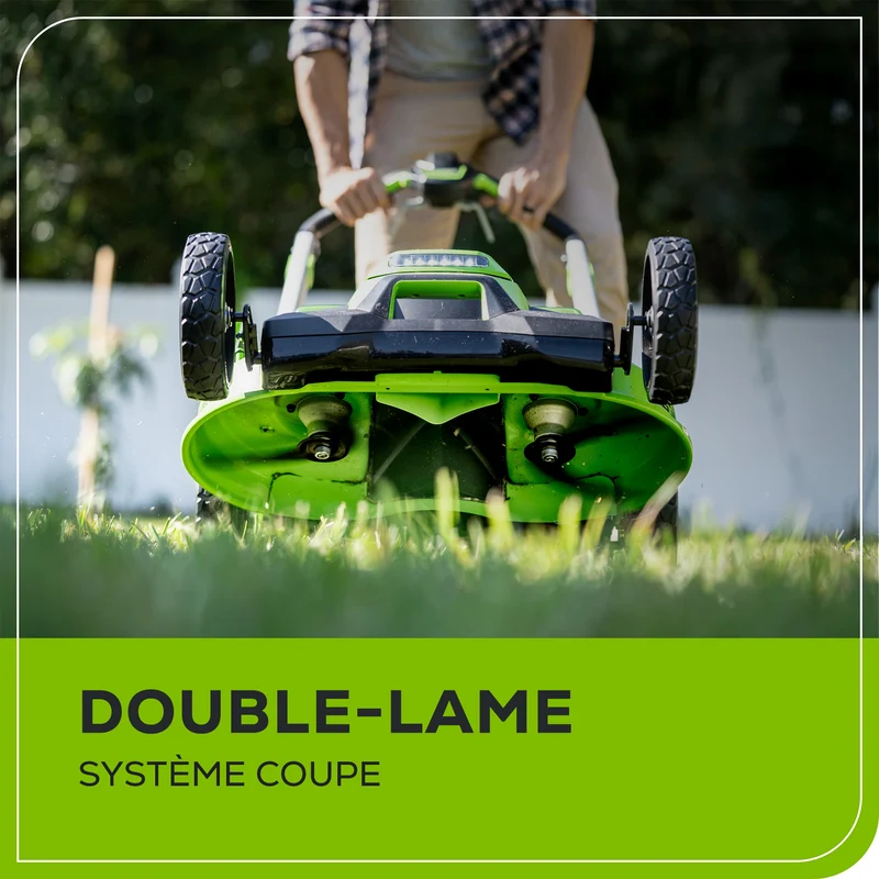 60V 25" Battery Lawn Mower - Self-Propelled Turbo, (2) 4.0Ah Batteries & Charger Included