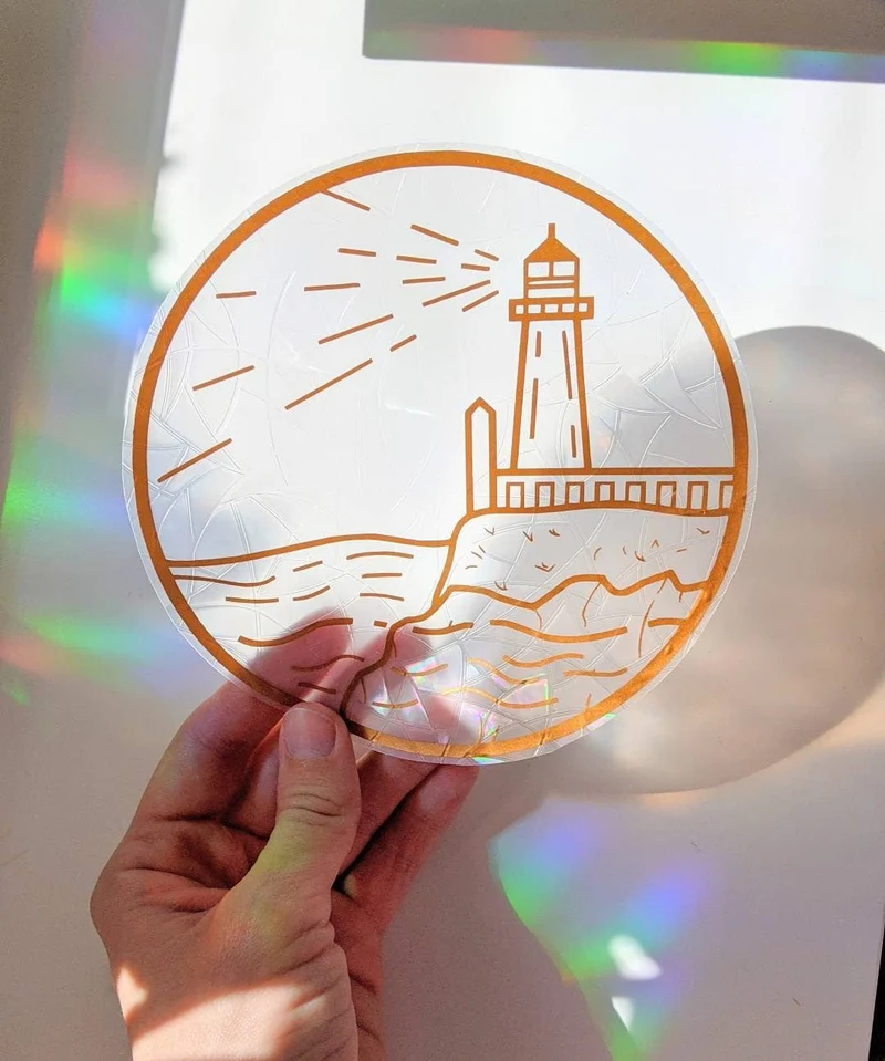 Lighthouse Suncatcher - Prismatic Kitty
