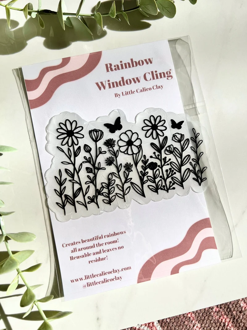 Little Calico Clay - Field of Flowers Suncatcher