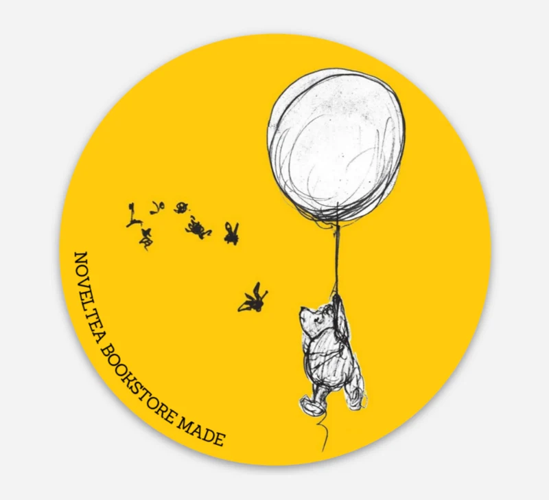 NovelTea Bookstore & Gifts - Winnie and Bees Vinyl Sticker
