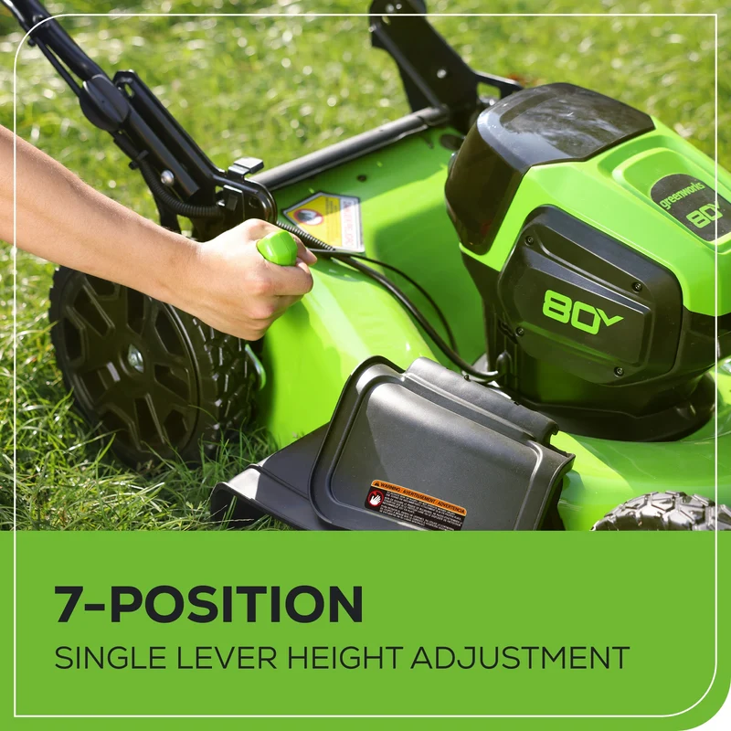 80V 21" Battery Lawn Mower - Brushless, 4Ah Battery and Charger Included