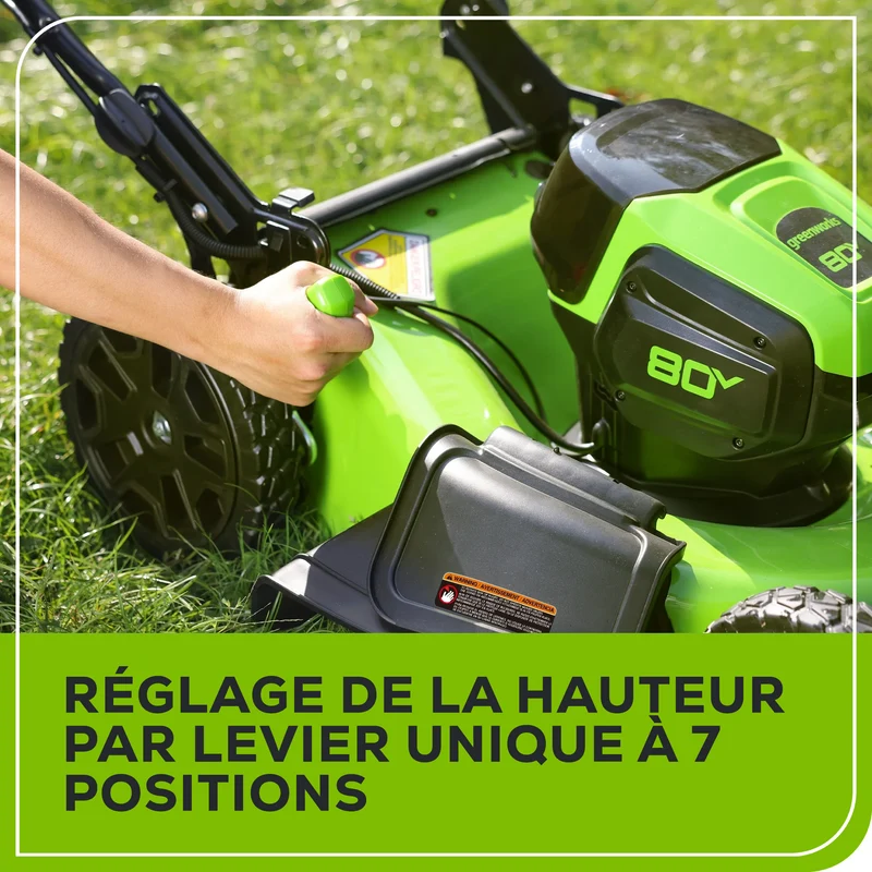 80V 21" Battery Lawn Mower - Brushless, 4Ah Battery and Charger Included