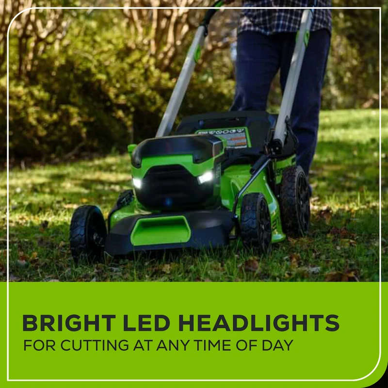 60V 21" Brushless Self-Propelled Lawn Mower, 5.0Ah Battery and Charger Included