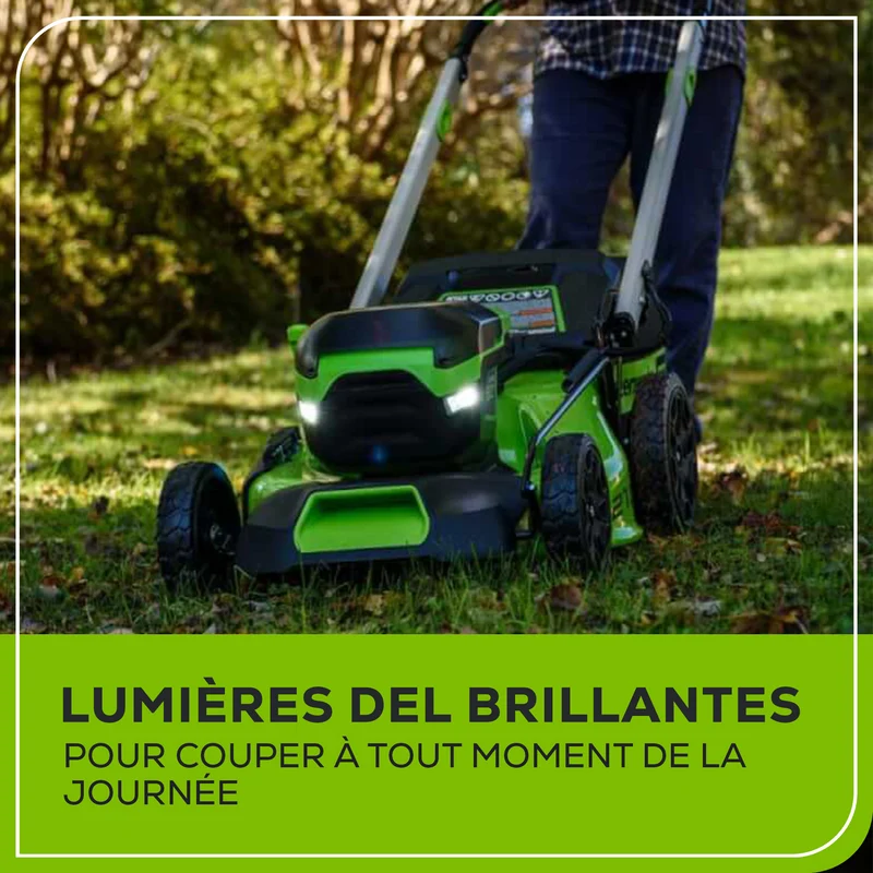 60V 21" Brushless Self-Propelled Lawn Mower, 5.0Ah Battery and Charger Included