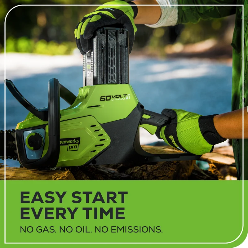 60V 16" Brushless Chainsaw, 2.5Ah Battery and Charger Included