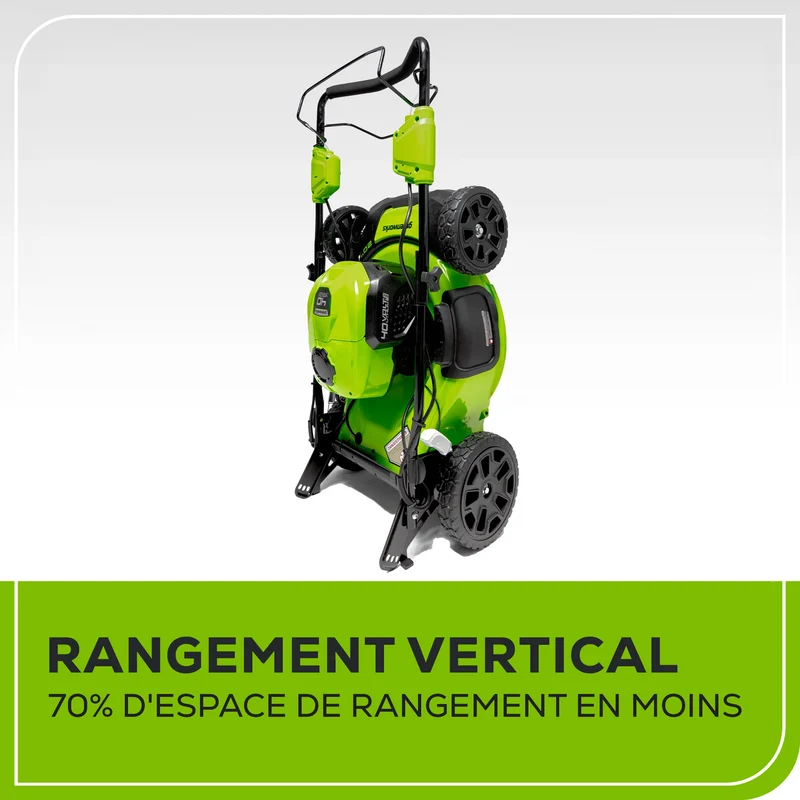Greenworks 40V 20" Self-Propelled Lawn Mower, 5.0Ah Battery and Charger Included