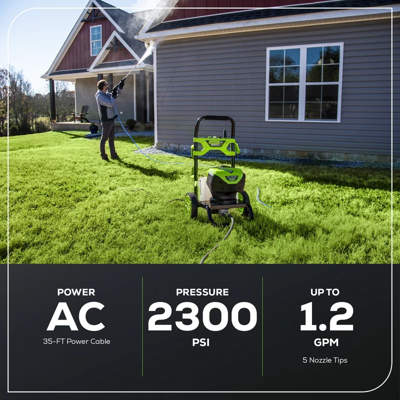 2300 PSI 1.2 GPM 14 Amp Brushless Pressure Washer - GPW2300