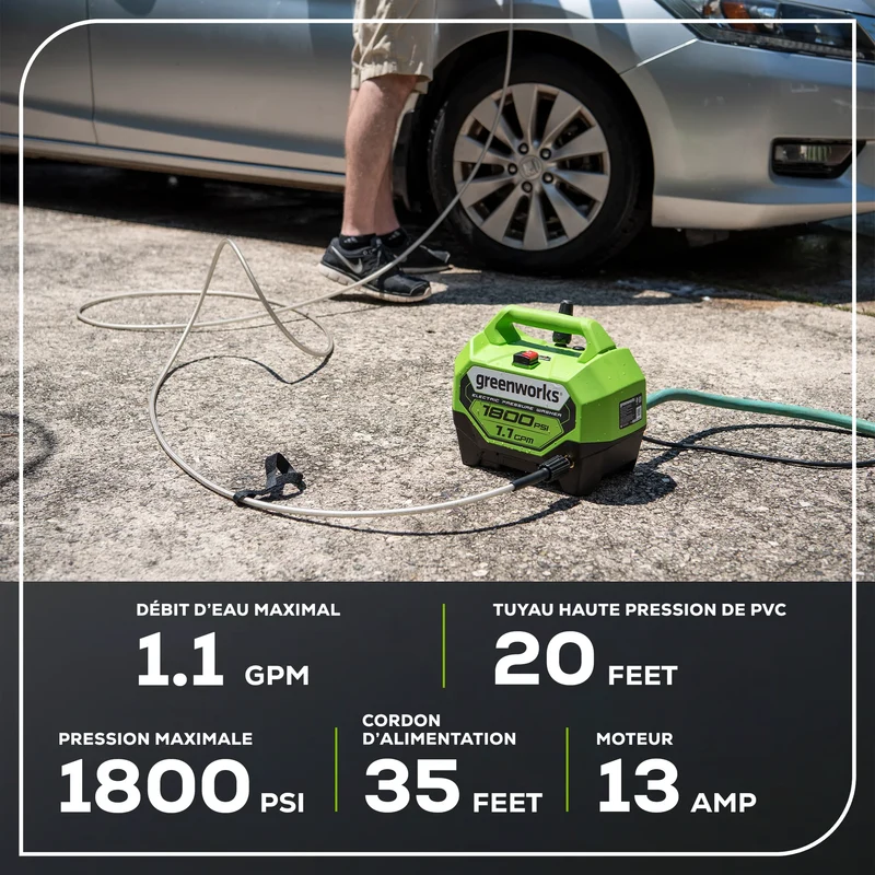 1800 PSI 1.1 GPM 13 Amp Electric Pressure Washer