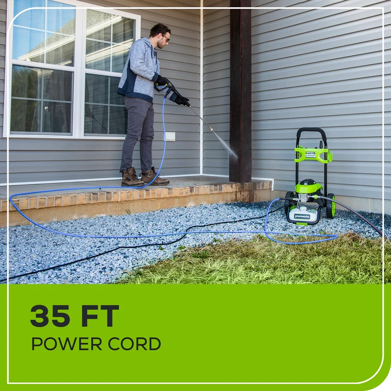 2000 PSI 1.2 GPM 14 Amp Electric Pressure Washer, Includes 12" Surface Cleaner + High Pressure Soap Applicator