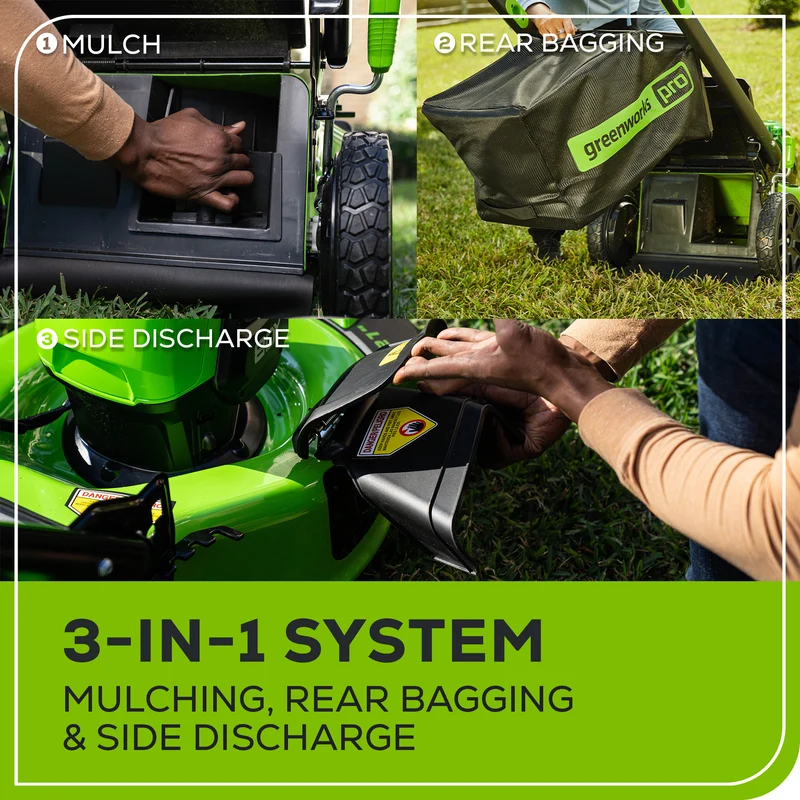 80V 21" Battery Lawn Mower - Brushless Self-Propelled, 4.0Ah Battery and Charger Included