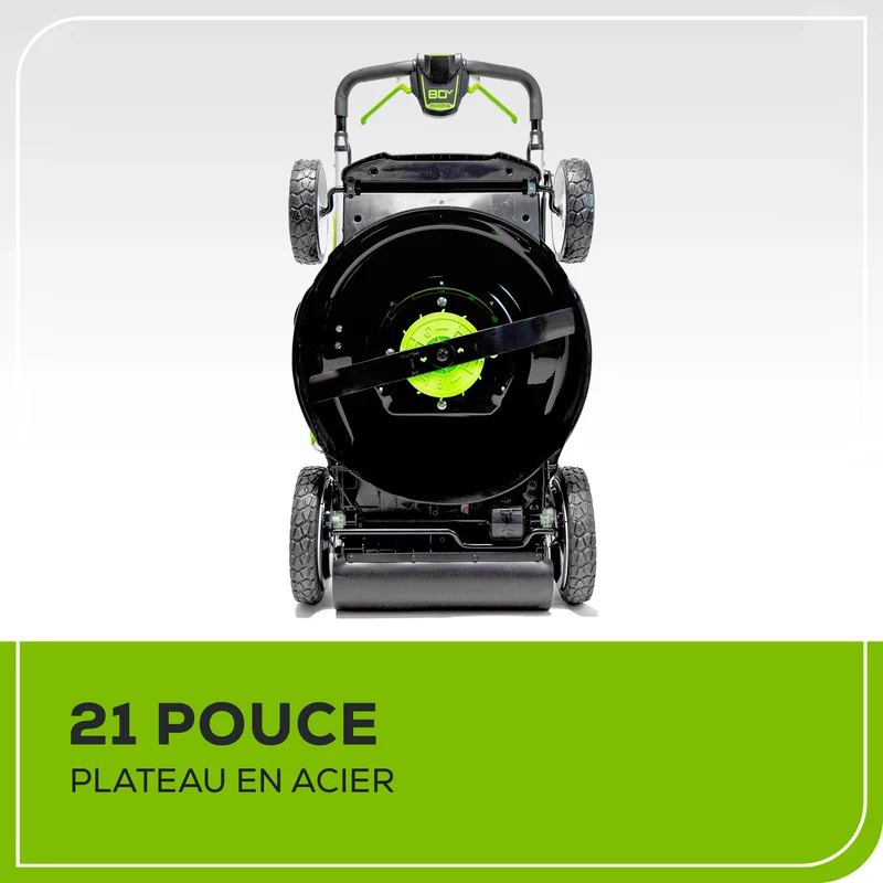 80V 21" Battery Lawn Mower - Brushless Self-Propelled, 4.0Ah Battery and Charger Included