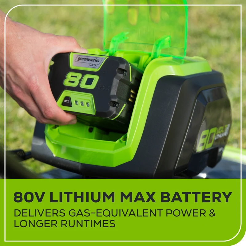 80V 21" Battery Lawn Mower - Brushless with (2) 2.0Ah Batteries & Charger Included
