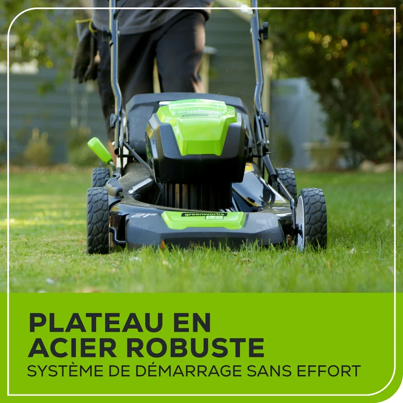 80V 21" Battery Lawn Mower - Brushless with (2) 2.0Ah Batteries & Charger Included
