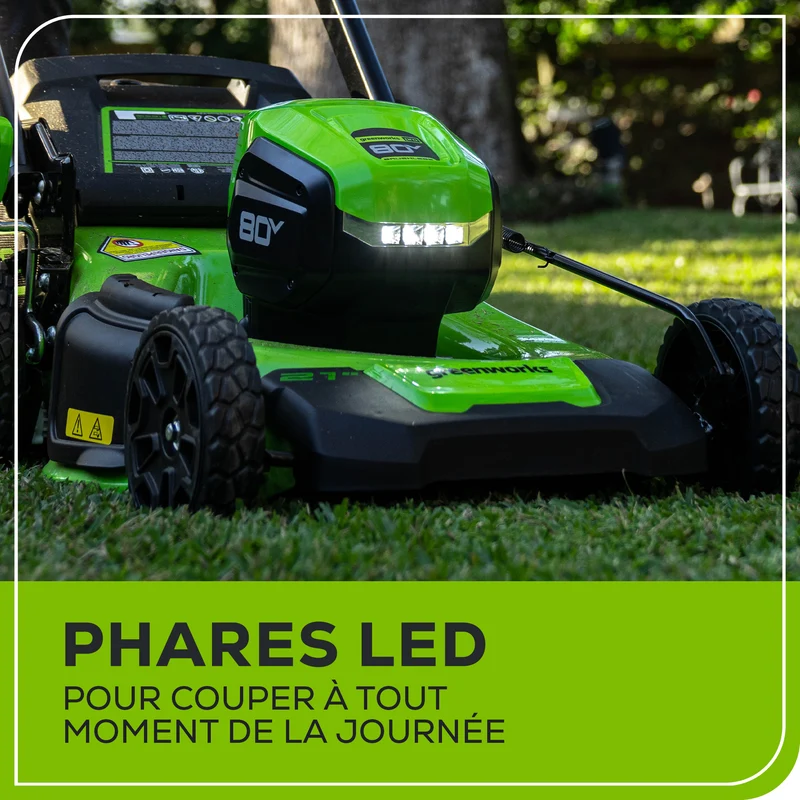 80V 21" Battery Lawn Mower - Brushless with (2) 2.0Ah Batteries & Charger Included