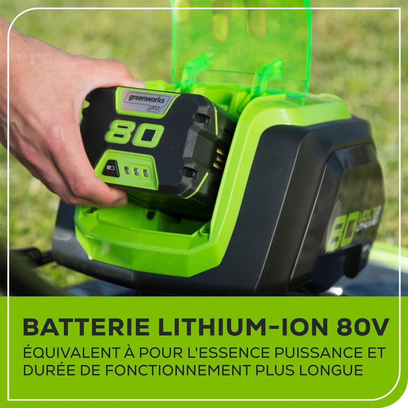 80V 21" Battery Lawn Mower - Brushless with (2) 2.0Ah Batteries & Charger Included
