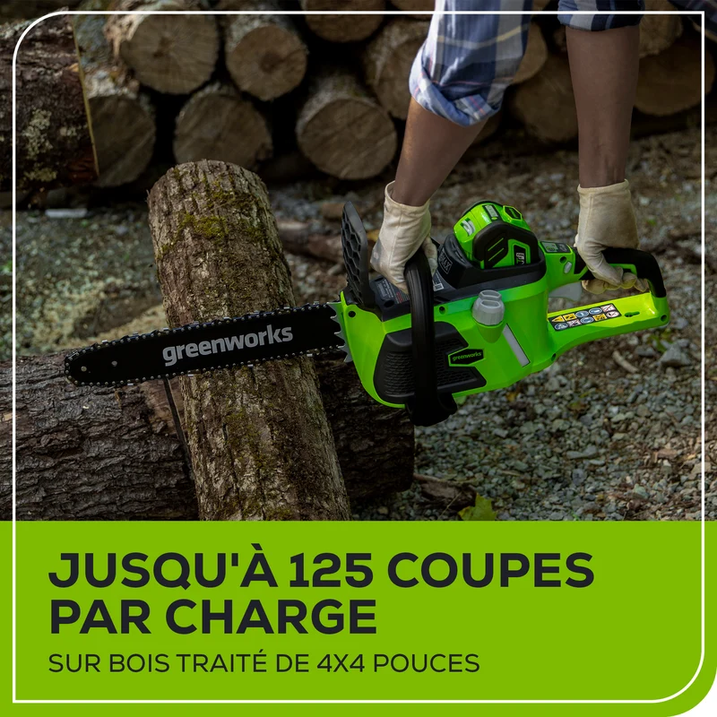 40V 14" Chainsaw & 40V 125 MPH - 450 CFM Axial Jet Blower Combo, 4.0Ah Battery and Charger Included