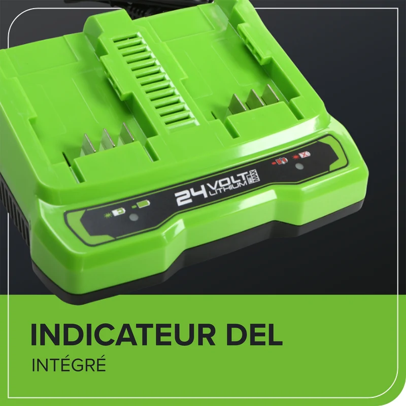 24V 4Ah Dual Port Battery Charger