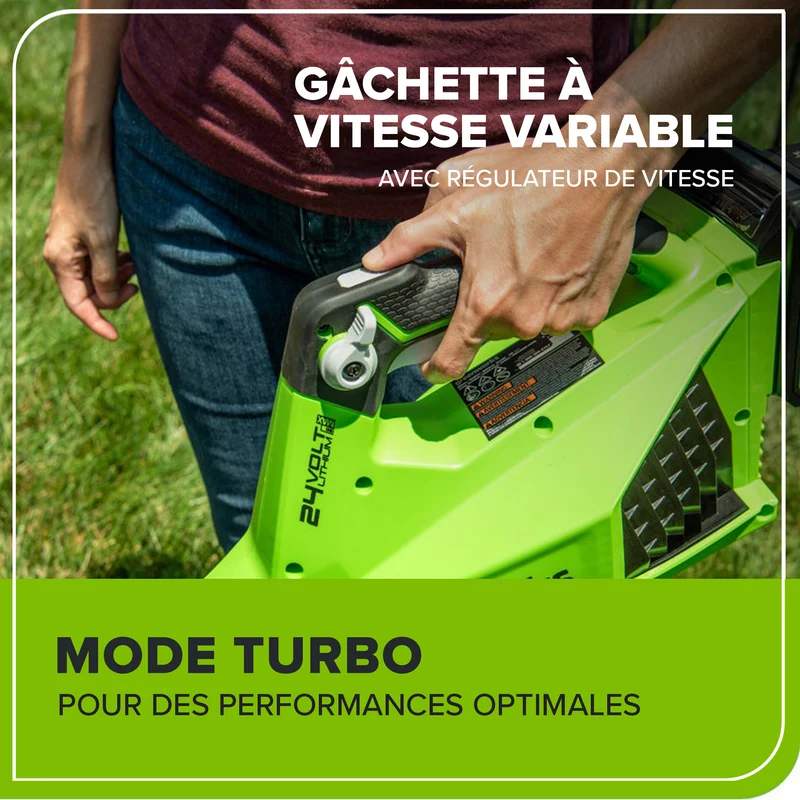 24V 450 CFM Brushless Leaf Blower, 4.0Ah USB Battery and Charger Included - BL24L410