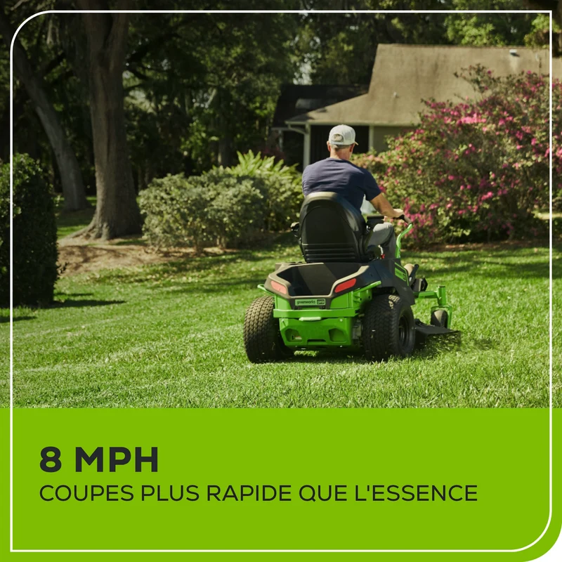 60V 42" Crossover Z Residential Zero Turn Lawn Mower, (6) 8.0Ah Batteries and (3) Dual Port Turbo Chargers | CRZ4261