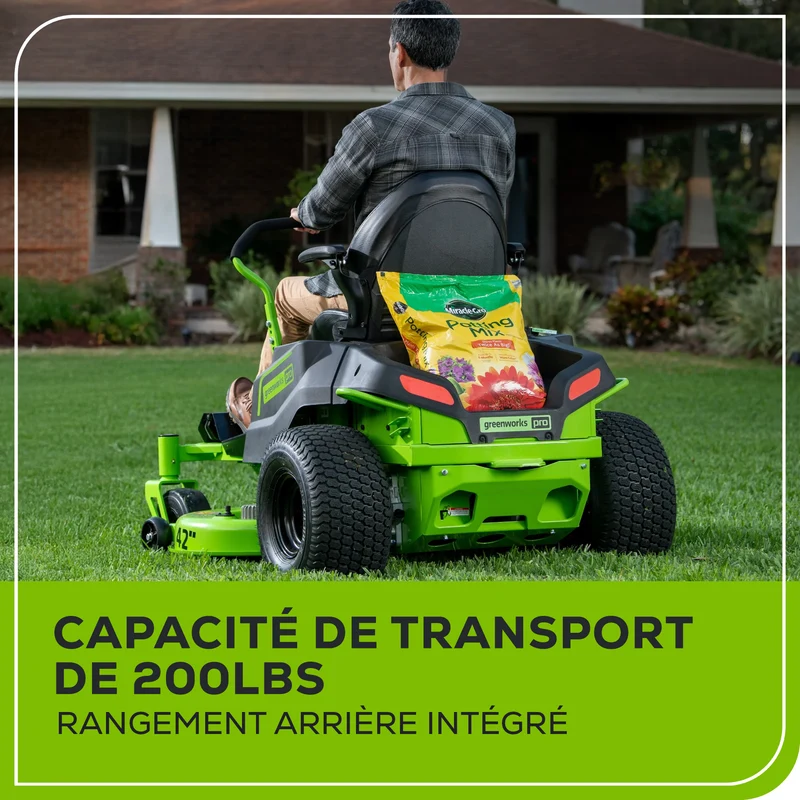 60V 42" Crossover Z Residential Zero Turn Lawn Mower, (6) 8.0Ah Batteries and (3) Dual Port Turbo Chargers | CRZ4261