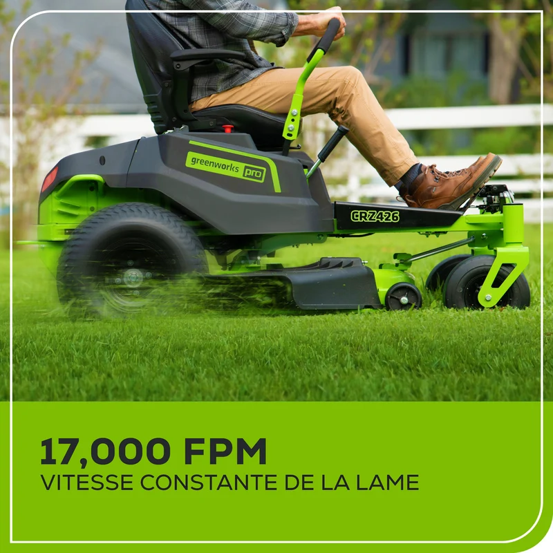 60V 42" Crossover Z Residential Zero Turn Lawn Mower, (6) 8.0Ah Batteries and (3) Dual Port Turbo Chargers | CRZ4261