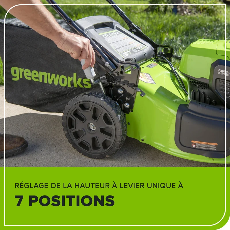 48V (24V x 2) 20" Brushless Self-Propelled Mower, (2) 5Ah USB Batteries and 4A Dual Port Charger Included