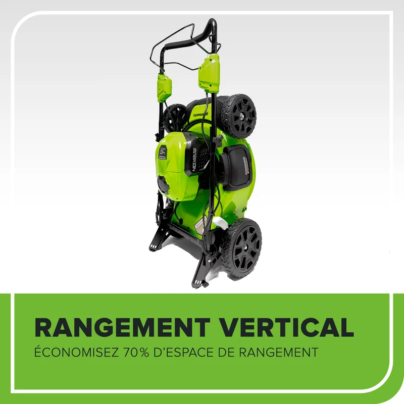 48V (24V x 2) 20" Brushless Self-Propelled Mower, (2) 5Ah USB Batteries and 4A Dual Port Charger Included