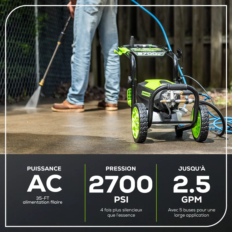 2700 PSI 1.2 GPM 14 Amp Electric Pressure Washer - GPW2700