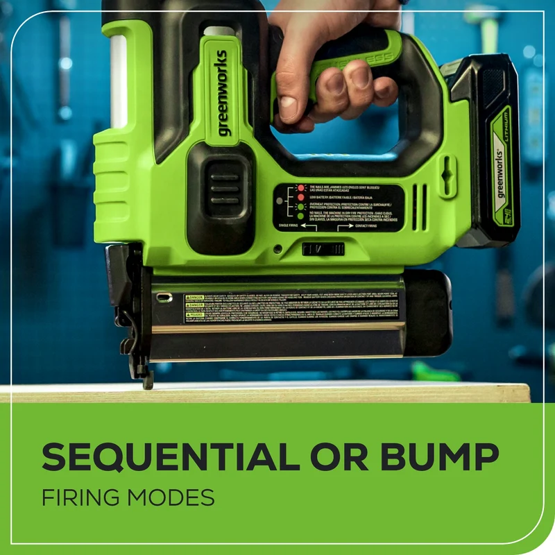 24V 18 Gauge Brad Nailer, 2.0Ah Battery and Charger Included