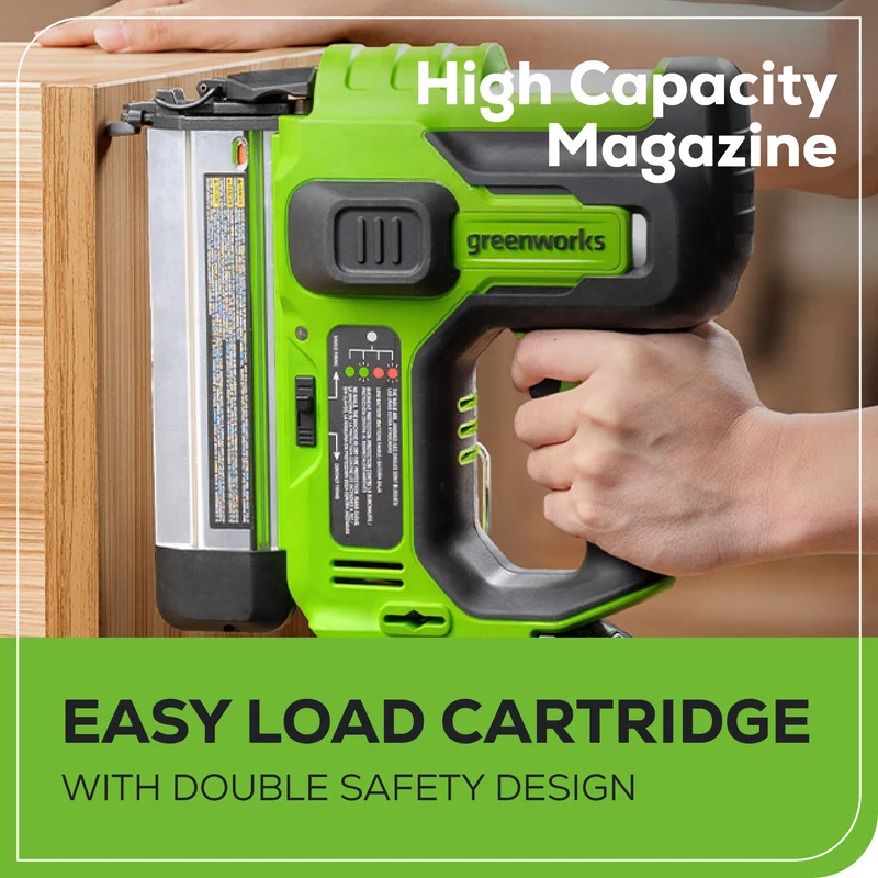 24V 18 Gauge Brad Nailer, 2.0Ah Battery and Charger Included