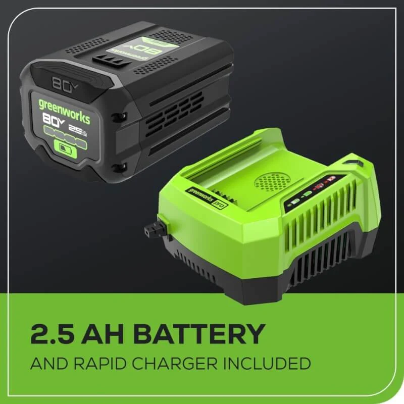 80V 700 CFM Leaf Blower, 2.5Ah Battery and Charger Included