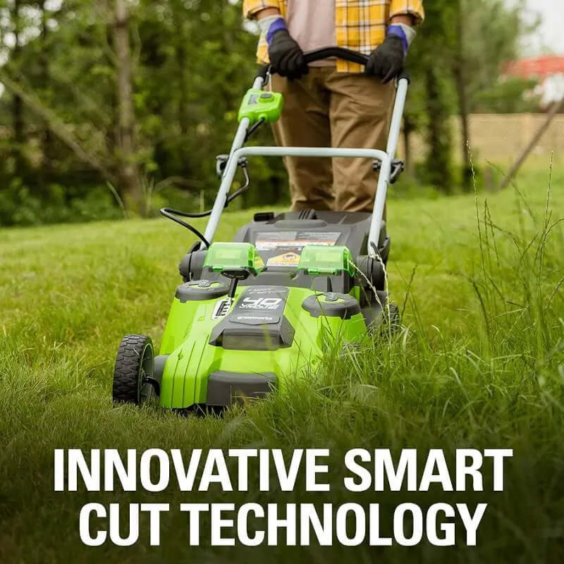 40V 20" Dual Blade Lawn Mower, 2.0Ah & 4.0Ah Batteries and Charger Included