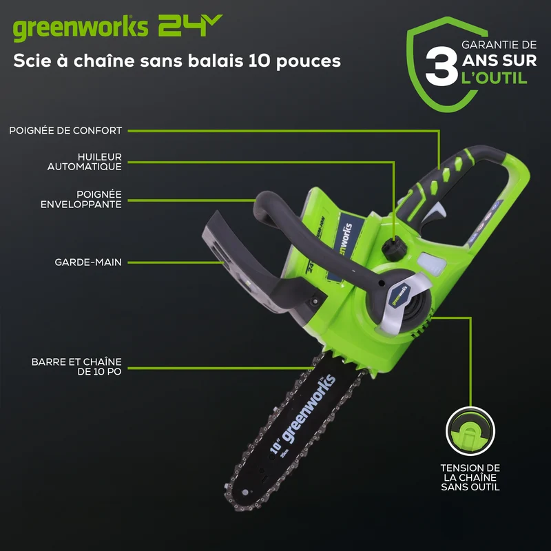 24V 10" Chainsaw (Tool Only)