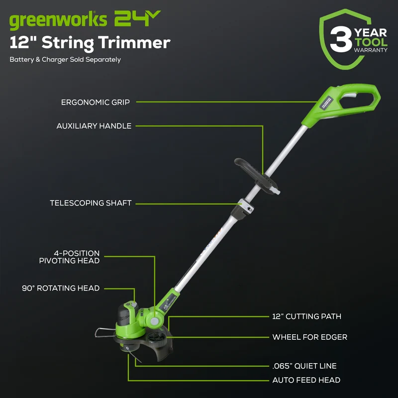 24V 12" String Trimmer (Tool Only)