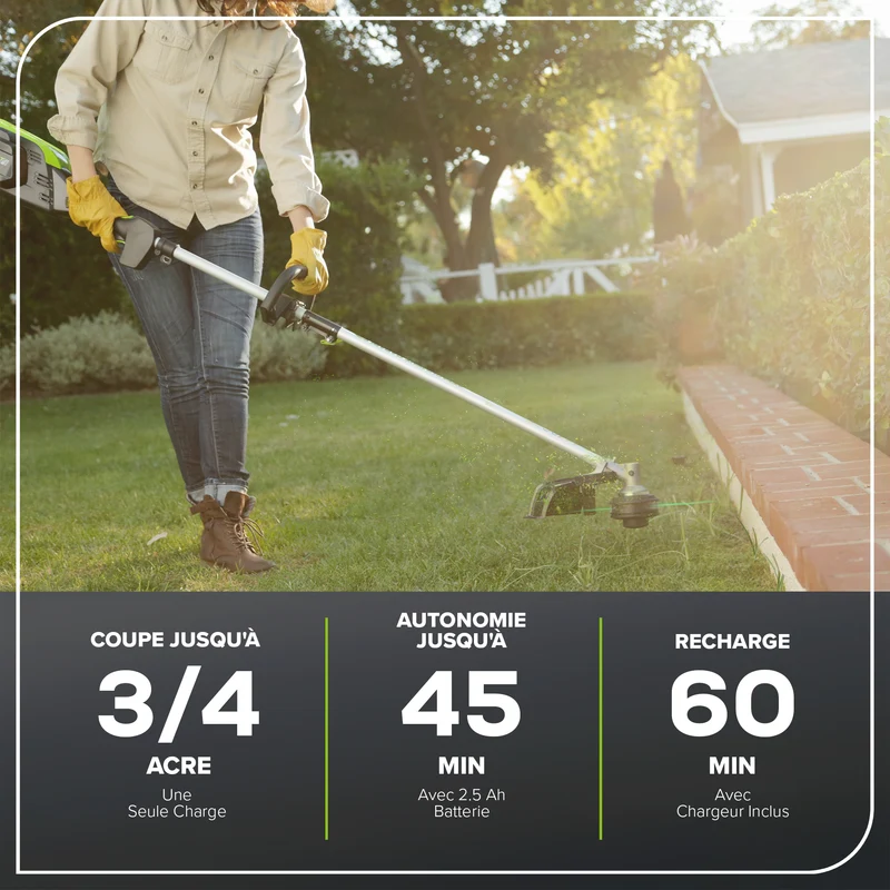 80V Grass Trimmer - 16" Brushless String Trimmer (Tool Only)