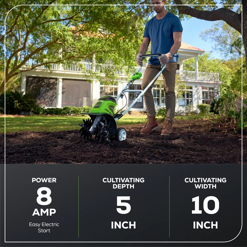 8 Amp 10" Corded Cultivator