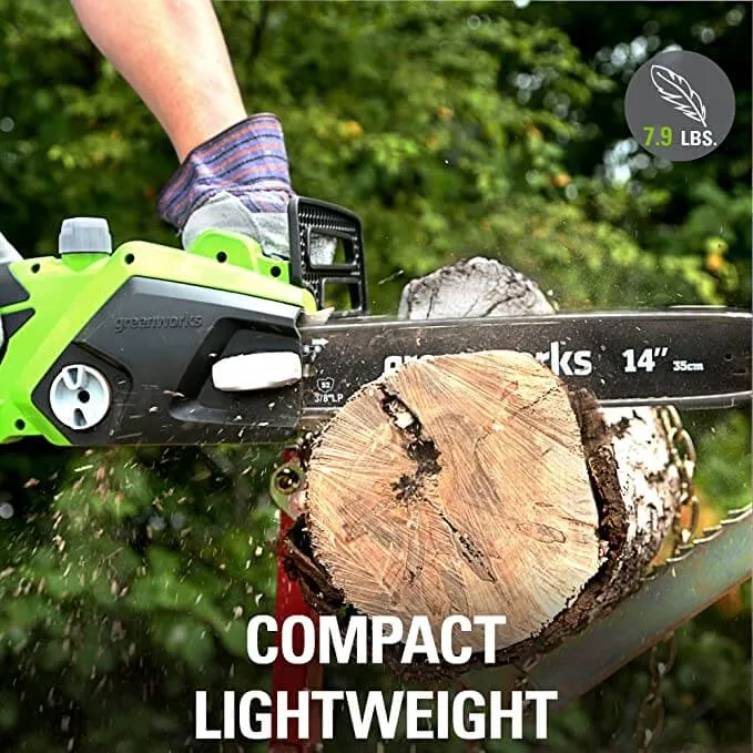 Greenworks 10.5 Amp Corded 14-Inch Chainsaw
