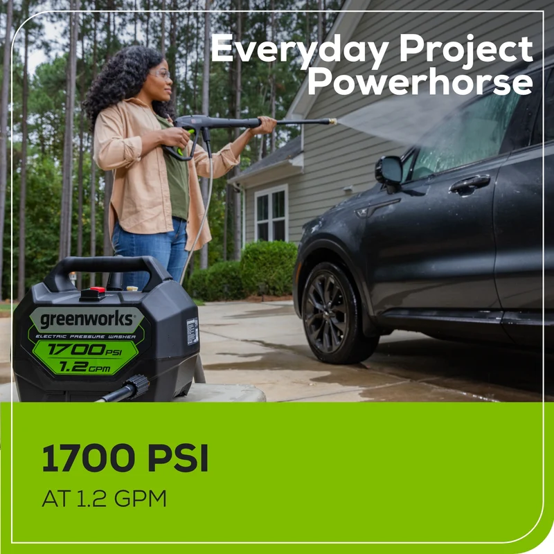 1700 PSI 1.2 GPM 13 Amp Electric Pressure Washer - GPW1704