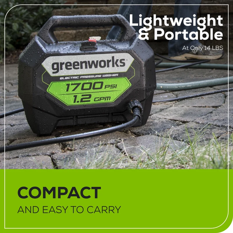 1700 PSI 1.2 GPM 13 Amp Electric Pressure Washer - GPW1704