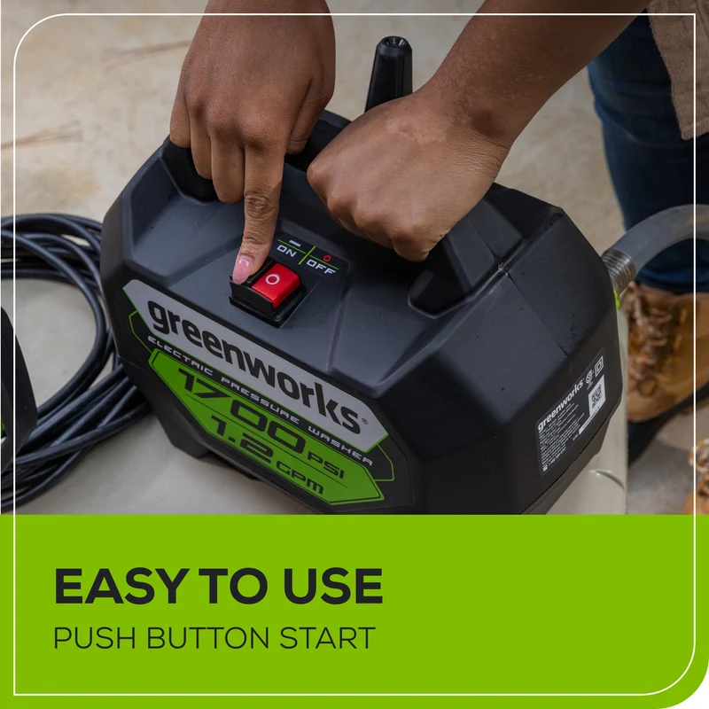 1700 PSI 1.2 GPM 13 Amp Electric Pressure Washer - GPW1704