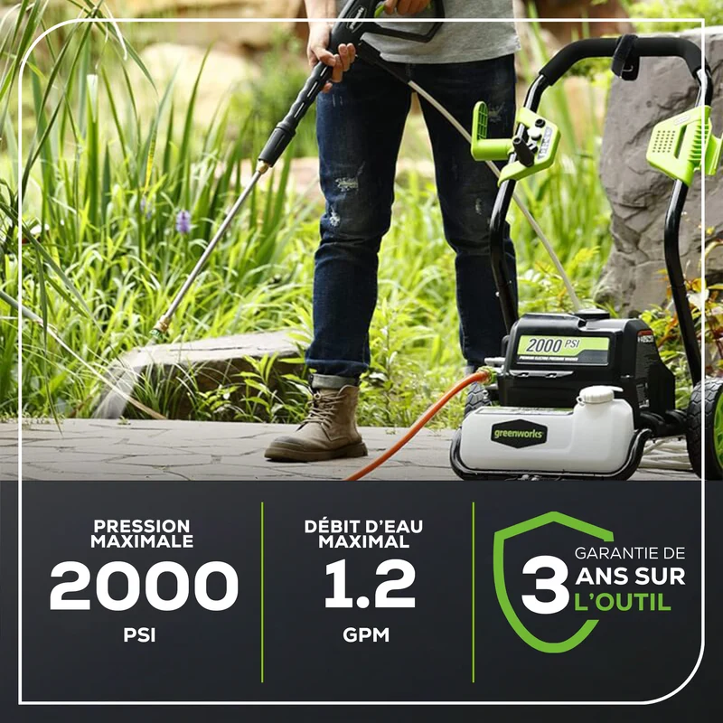 2000 PSI 1.2 GPM 13 Amp Electric Pressure Washer - GPW2000