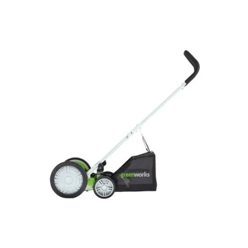 Greenworks 20" 5-Blade Push Reel Lawn Mower with Grass Catcher