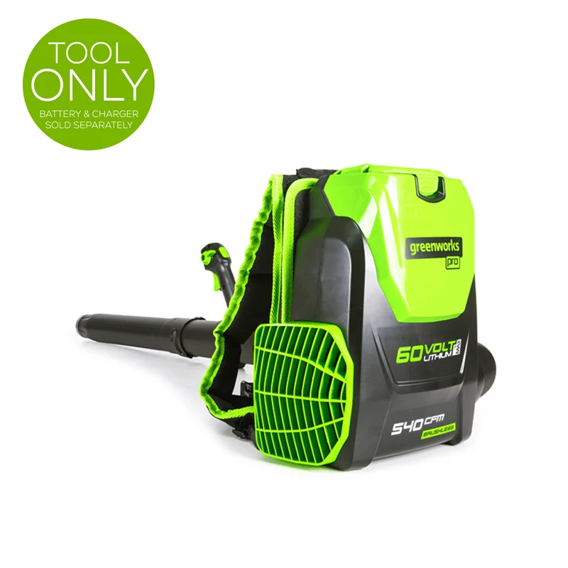 60V 140 MPH / 540 CFM Brushless Backpack Blower (Tool Only)