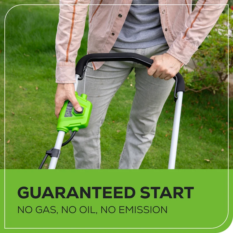 40V 16" Battery Lawn Mower - Cordless Push with 4.0Ah Battery & Charger